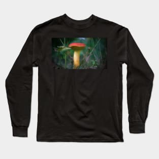 Red Capped Mushroom Long Sleeve T-Shirt